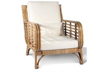 Rattan Arm Chair - Kalinda Square Back in Orlando