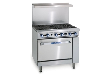 Stainless Steel 6 Burner Range with Oven in Orlando