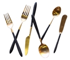 Velo Black & Gold Flatware Set in Orlando