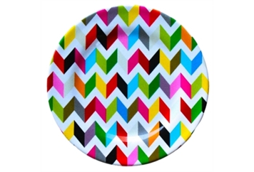 Jewel Zig Zag Melamine Plate in Tampa, St Petersburg
