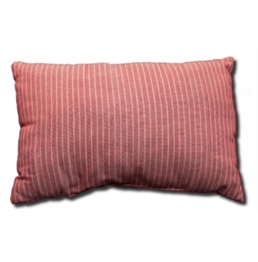 Pillow - Rustic Red & White Striped in Tampa, St Petersburg