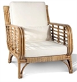 Rattan Arm Chair - Kalinda Square Back in Tampa, St Petersburg