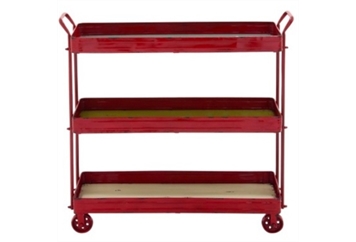 Red Metal Console Cart in Tampa, St Petersburg