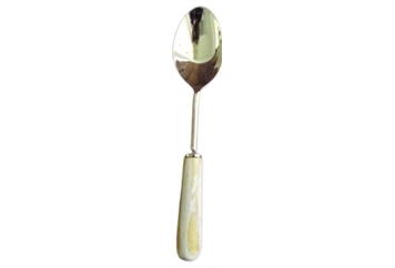 Rustic Salad Serving Spoon Whitewash in Tampa, St Petersburg
