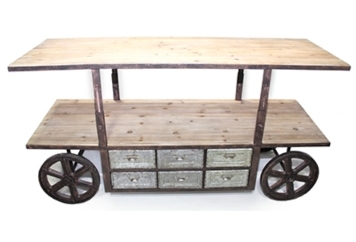 Rustic Wood Console Table in Tampa, St Petersburg