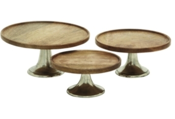 Wood Aluminum Cake Riser/Plate Collection in Tampa, St Petersburg