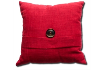 Pillow - Rustic Red One Button in Naples, Marco Island, Ft. Myers