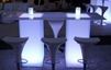 LED White Acrylic Top Highboy Table Large in Miami, Ft. Lauderdale, Palm Beach