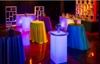 LED White Round Top Highboy Table in Miami, Ft. Lauderdale, Palm Beach