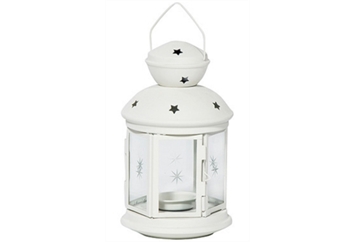 Lantern White Round - Small in Miami, Ft. Lauderdale, Palm Beach