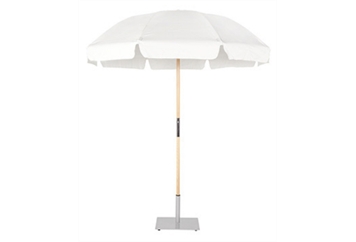 Umbrella - White, Round in Miami, Ft. Lauderdale, Palm Beach