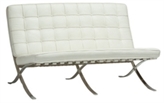 Barcelona Loveseat - White in Miami, Ft. Lauderdale, Palm Beach