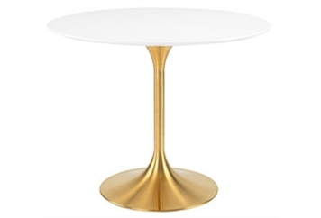 Tulip Cafe Table - Gold in Miami, Ft. Lauderdale, Palm Beach