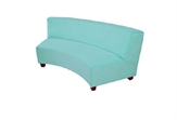 Minotti Sofa - Turquoise Curved Sectional in Naples, Marco Island, Ft. Myers