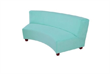 Minotti Sofa - Turquoise Curved Sectional in Naples, Marco Island, Ft. Myers