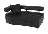 Castillian Stiletto Black Chaise Sectional Right Loveseat in Naples, Marco Island, Ft. Myers