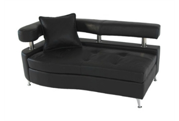 Castillian Stiletto Black Chaise Sectional Right Loveseat in Naples, Marco Island, Ft. Myers