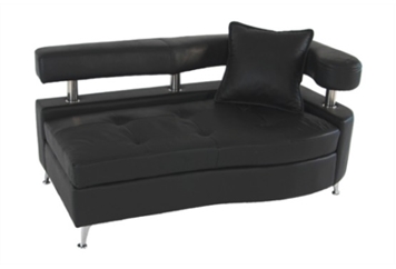 Castillian Stiletto Black Chaise Sectional Left Loveseat in Naples, Marco Island, Ft. Myers