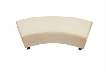 Minotti Curved Bench - Ivory in Naples, Marco Island, Ft. Myers