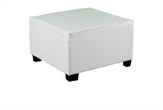 High Back White Ottoman in Naples, Marco Island, Ft. Myers