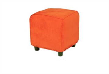 Minotti Cube Ottoman - Pumpkin in Naples, Marco Island, Ft. Myers