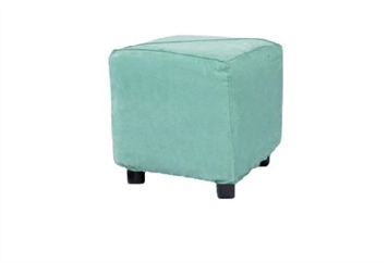 Minotti Cube Ottoman - Turquoise in Naples, Marco Island, Ft. Myers