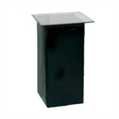 Leather Black Highboy Table - Glass Top in Naples, Marco Island, Ft. Myers