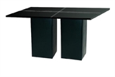 Leather Black Highboy Table Large in Naples, Marco Island, Ft. Myers