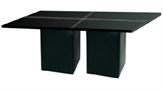 Leather Black Dining Table in Naples, Marco Island, Ft. Myers