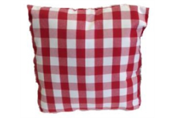 Pillow Red and White Checkered Pattern in Naples, Marco Island, Ft. Myers