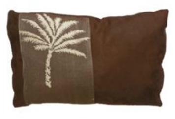 Pillow Small Brown Palm in Naples, Marco Island, Ft. Myers