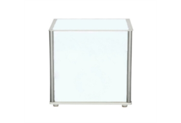 LED Acrylic End Table with Silver Frame in Naples, Marco Island, Ft. Myers