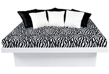 Lounge Bed - White and Zebra in Naples, Marco Island, Ft. Myers