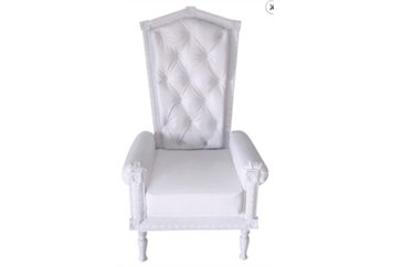 Throne Chair - White in Naples, Marco Island, Ft. Myers