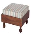 Moroccan Ottoman - Striped Cushion in Naples, Marco Island, Ft. Myers