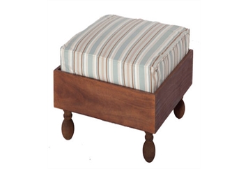 Moroccan Ottoman - Striped Cushion in Naples, Marco Island, Ft. Myers