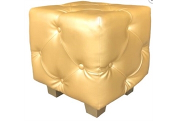 Tufted Gold Cube in Naples, Marco Island, Ft. Myers