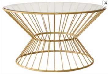 Art Deco Gold Coffee Table in Naples, Marco Island, Ft. Myers