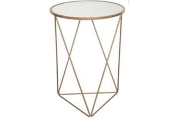 Art Deco Gold End Table in Naples, Marco Island, Ft. Myers