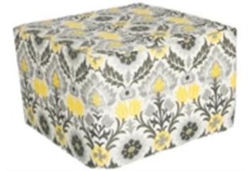 High Back Ottoman - Madrid Print in Naples, Marco Island, Ft. Myers