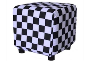 Minotti Cube Ottoman - Checkered in Naples, Marco Island, Ft. Myers