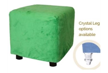 Minotti Cube Ottoman - Green Fluffy in Naples, Marco Island, Ft. Myers