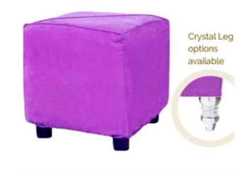 Minotti Cube Ottoman - Purple in Naples, Marco Island, Ft. Myers