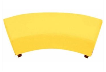 Minotti Curved Bench - Canary Yellow in Naples, Marco Island, Ft. Myers