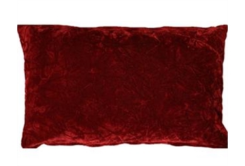 Pillow - Burgundy Crushed Velvet Accent in Naples, Marco Island, Ft. Myers