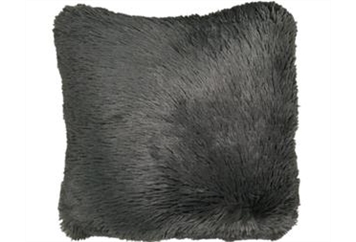 Pillow - Faux Fur Charcoal in Naples, Marco Island, Ft. Myers