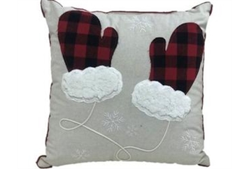 Pillow - Holiday Mittens in Naples, Marco Island, Ft. Myers