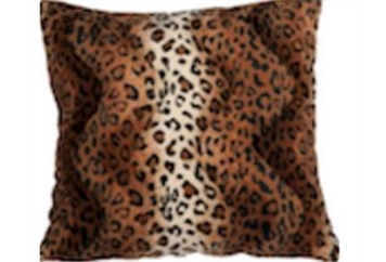 Pillow - Large Leopard Print Suede in Naples, Marco Island, Ft. Myers