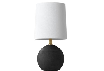 Round Textured Black Table Lamp in Naples, Marco Island, Ft. Myers