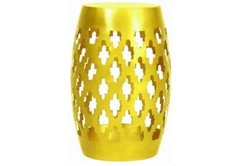 Yellow Moroccan End Table in Naples, Marco Island, Ft. Myers